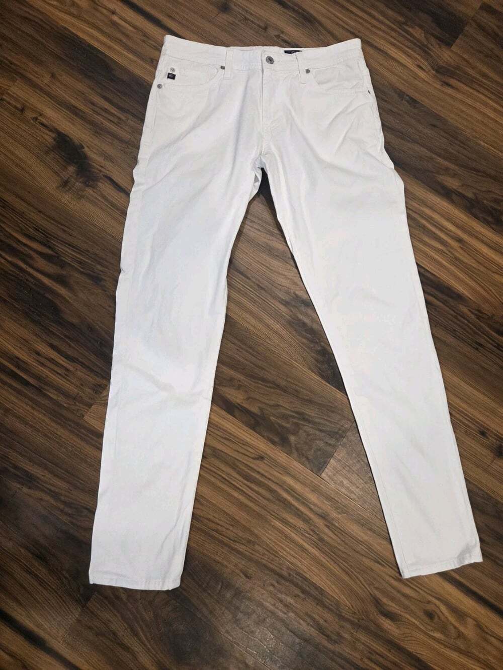 AG Adriano Goldschmied "The Graduate" Men's White Jeans Size 30x32 Tailored Leg